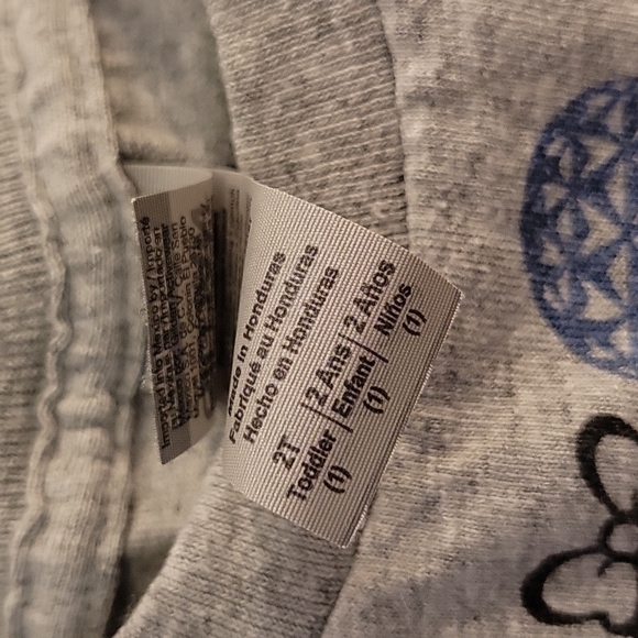 Gray custom Disney tshirt size 2t - Picture 3 of 3